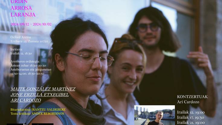 'Argi urdin arrosa laranja' erakusketa