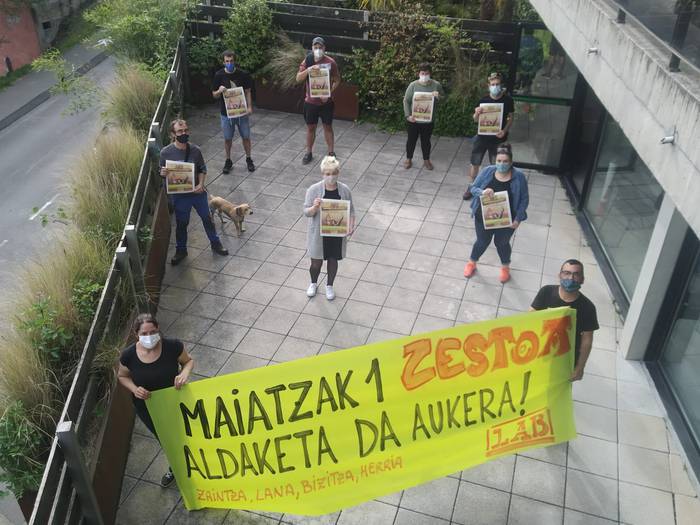 "Osasun egoera tarteko" Maiatzaren 1ean Zestoan ere mobilizatzeko deia egin du LABek
