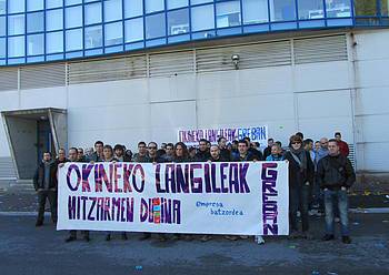 Greba okin enpresan, langileen eskubideen alde