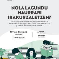 Tailerra: haur eta gazteak irakurzaletzen laguntzeko tailerra