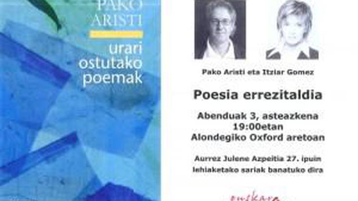 Pako Aristi eta Itziar Gomezen literatura emanaldia, Alondegian