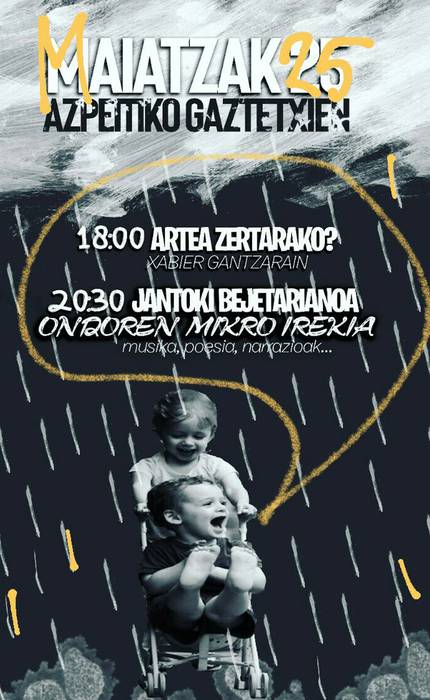 Xabier Gantzarainek 'Artea zertarako?' hitzaldia eskainiko du ostiralean Azpeitiko Gaztetxean