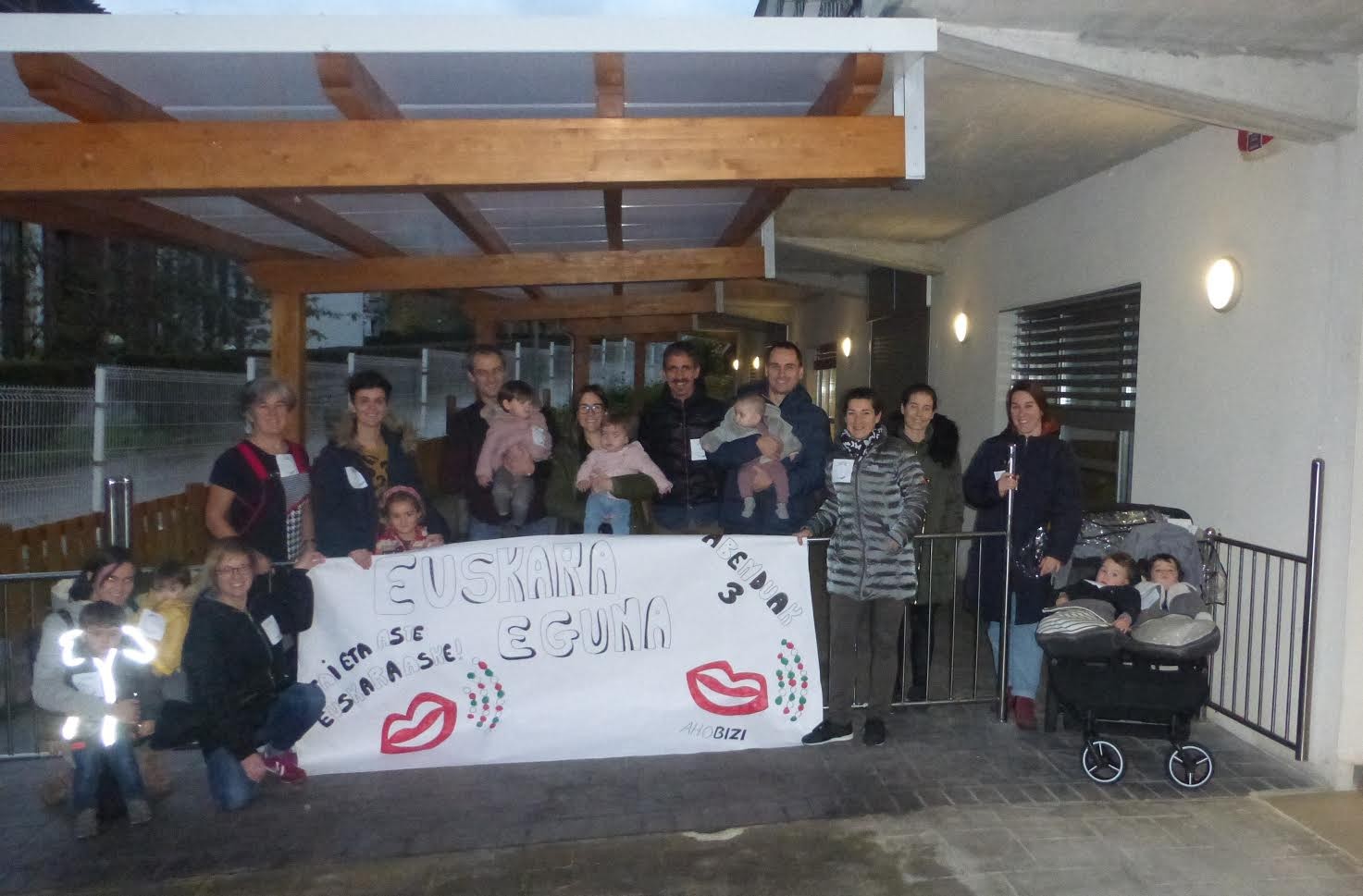 Euskara babesteko argazkia Xabier Munibe Haurreskolan