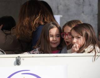 Herritar ugari ibili dira txu-txu trenean, goiz eta eguerdi partean