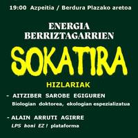 Hitzaldia: 'Energia berriztagarrien sokatira'