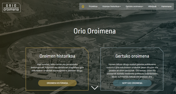 Oroimenaren webgunean aldaketak egiteko eskatu dio Espainiako Gobernuak Orioko Udalari