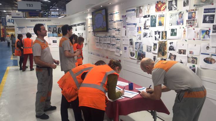 Berdintasunaren aldeko aldarria egin dute GKN-n ere