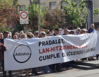 Azkoititik igaroko da irakasle jubilatuen Adostuz elkartearen aldarrikapen itzulia