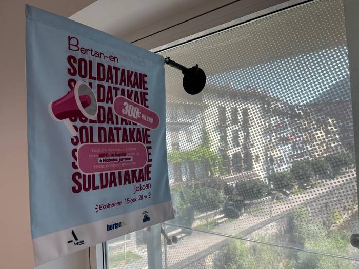 Bertanen 'Soldatakaie', 300 euro hilero urtearen amaierara arte