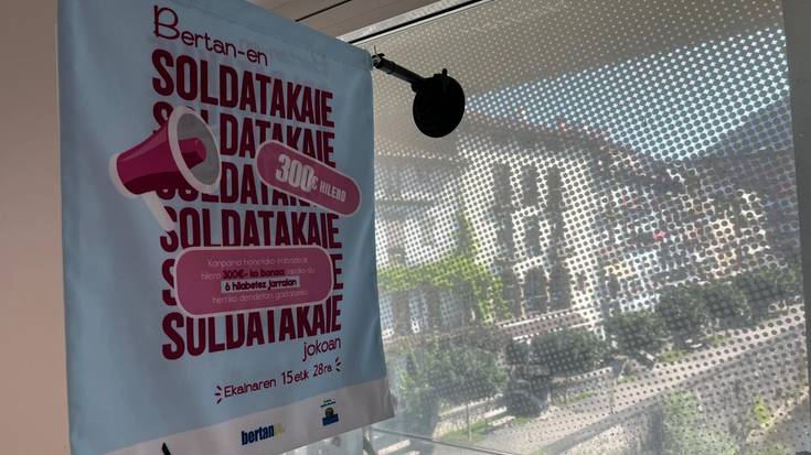 Bertanen 'Soldatakaie', 300 euro hilero urtearen amaierara arte