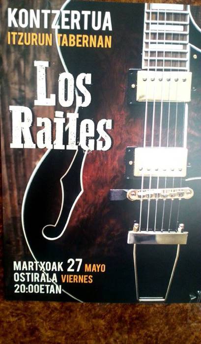 'Los railes' taldearen kontzertua, bihar, Itzurun tabernan