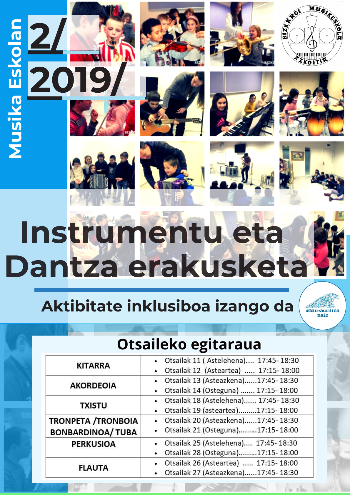 Instrumentu eta dantza erakusketa inklusiboa