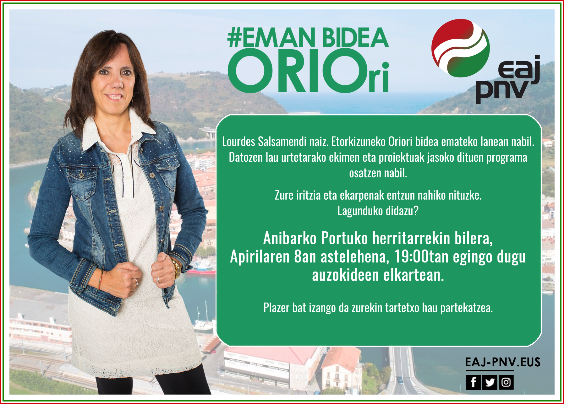 Anibarko Portuko beharrak aztertuko ditu gaur Lourdes Salsamendik
