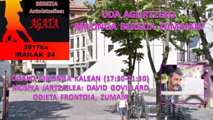 Milonga berezia egingo da igande arratsaldean Odietan