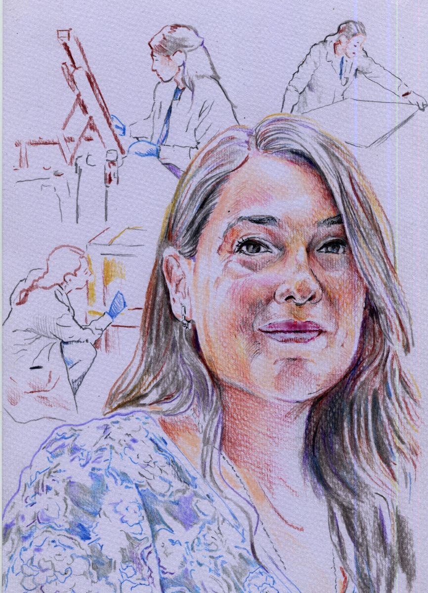 Eva Gonzalez zaharberritzailearen erretratua