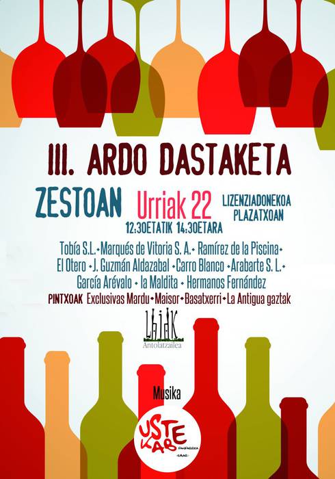 III. Ardo Dastaketa Eguna izango da hilaren 22an Zestoan
