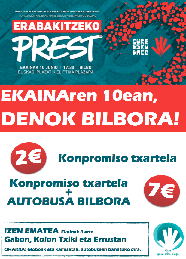 EKAINAREN 10EAN DENOK BILBORA!