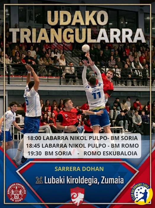 Maila handiko triangularra Zumaian larunbatean