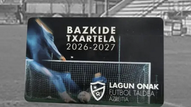 Denboraldi berrirako bazkide txartela jasotzeko aukera izango da egunotan