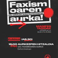 Hitzaldia: 'Faxismoaren eta estatuen autoritarismoaren aurka!' mobiliazioari buruzko hitzaldia