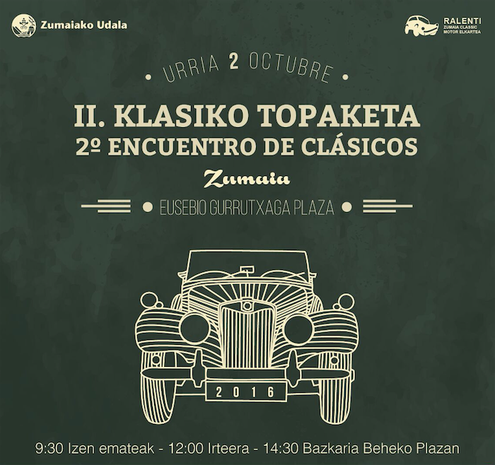 Auto klasikoen topaketa egingo dute igandean