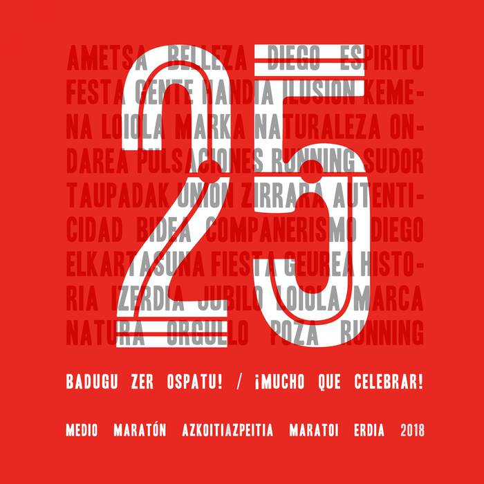 25. urteurrena ospatzeko prest da Azkoitia-Azpeitia maratoi erdia
