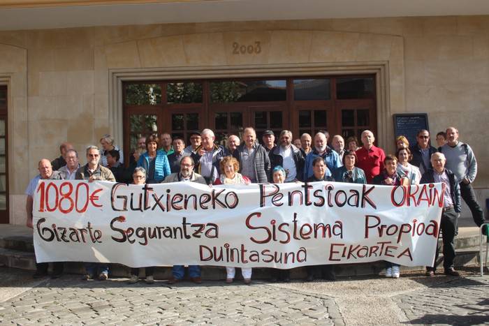 Pentsio duinen aldeko elkarretaratzea izango da ostegunean Orion
