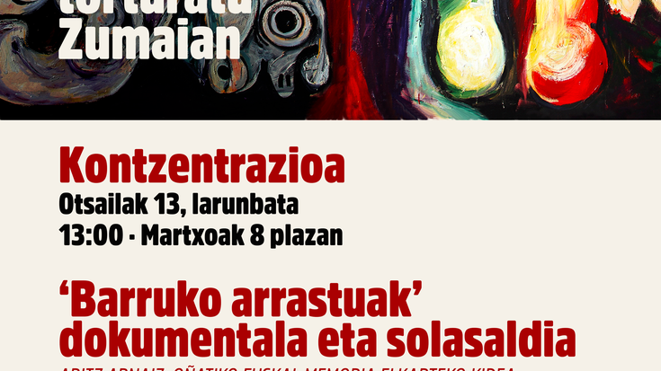 Torturaren Nazioarteko Egunaren harira, elkarretaratzea egingo dute larunbatean