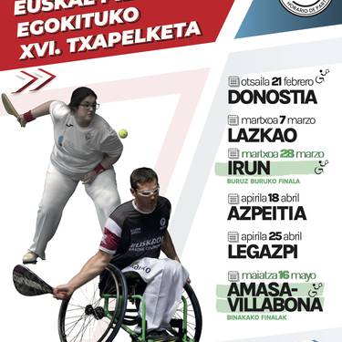 Gipuzkoako Euskal Pilota Egokituko XVI. Txapelketaren jardunaldia