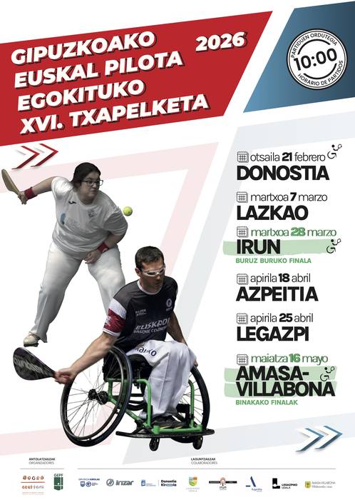 Gipuzkoako Euskal Pilota Egokituko XVI. Txapelketaren jardunaldia