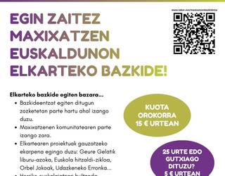 Egin zaitez Maxixatzen Euskaldunon Elkarteko bazkide