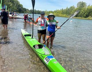 Rio Negroko estropadan ari da parte hartzen Josefa Molina piraguista, Argentinan