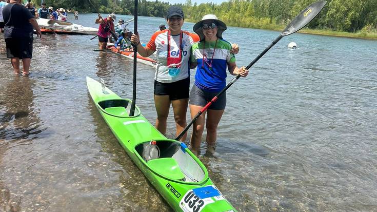 Rio Negroko estropadan ari da parte hartzen Josefa Molina piraguista, Argentinan