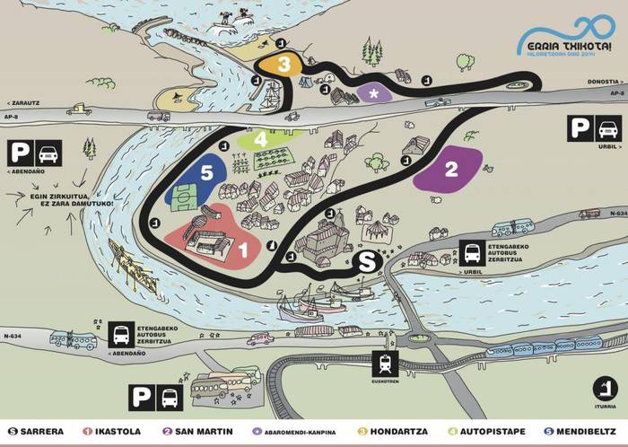 Zirkulazio aldaketak egongo dira Zarautzen Kilometroak 2014 jaia dela eta