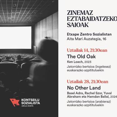 Zinemaz eztabaidatzeko saioa