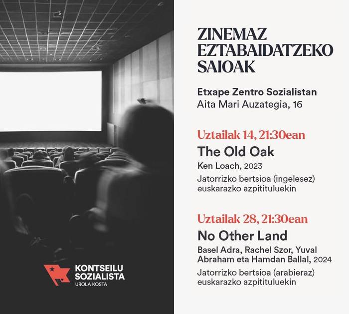 Zinemaz eztabaidatzeko saioa
