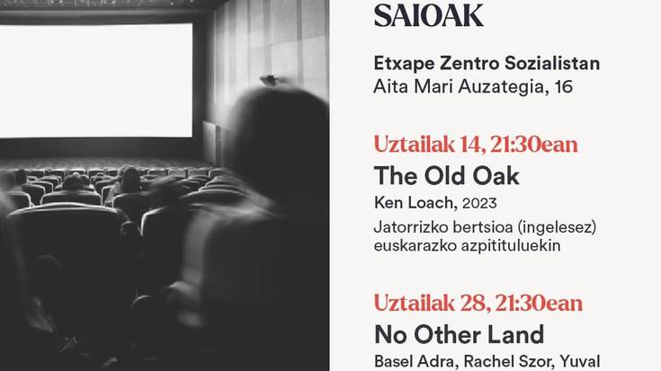 Zinemaz eztabaidatzeko saioa