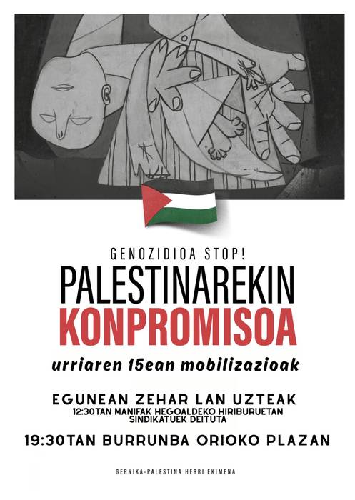 Gernika-Palestinaren elkarretaratze zaratatsua