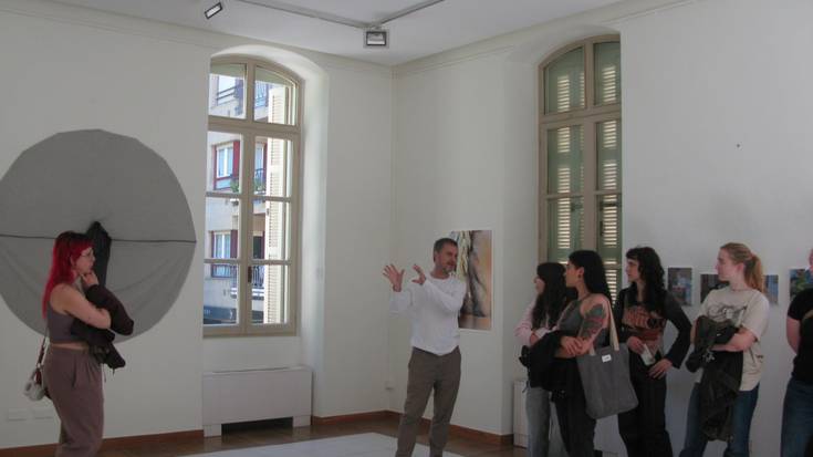 Arte Ederretako ikasleen lanak paratu dituzte Sanz Enean