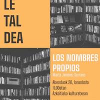 Itaiaren Irakurle Taldea: 'Los nombre propios'