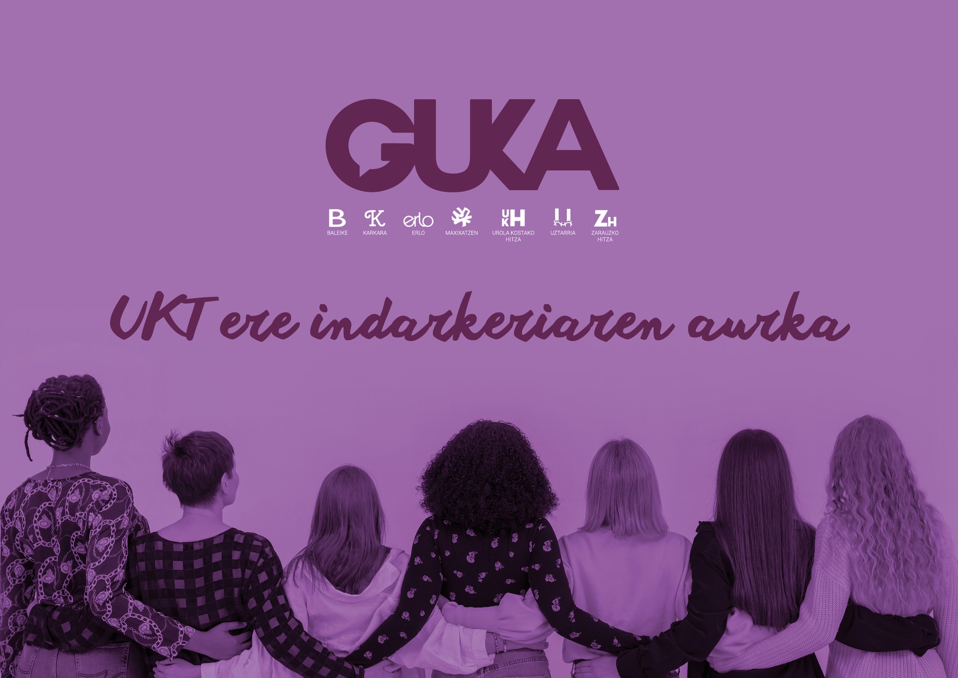 Urolako Komunikazio Taldeak bat egiten du indarkeria matxistaren aurkako aldarriekin