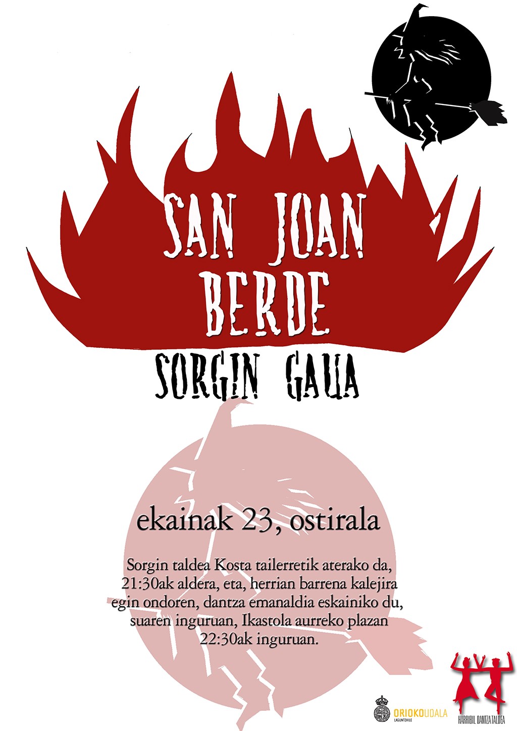 Sorgin gaua antolatu du Harribil dantza-taldeak