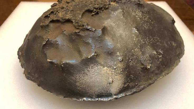 XVI edo XVII. mendeko zilarrezko lingote bat aurkitu dute Getarian