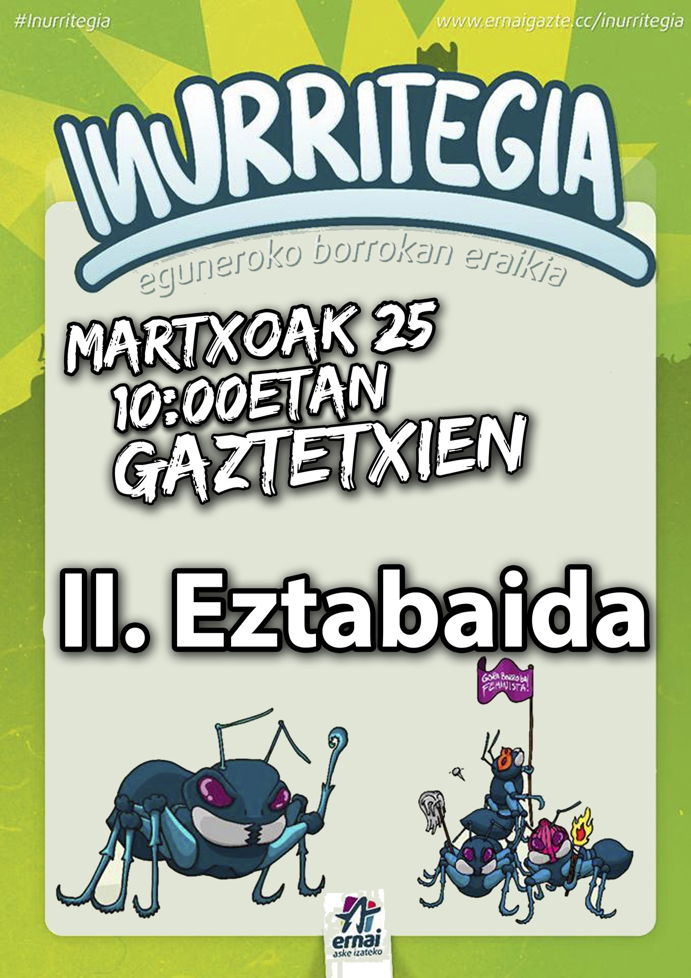 Iñurritegia prozesuaren bigarren eztabaida egingo dute bihar Gaztetxean