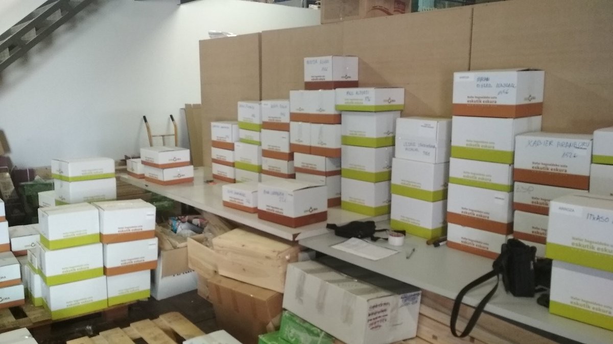 102 saski, 1.375 litro olio eta 2.772 kontserba poto banatuta amaitu dugu ikasturte honetako Errigorako kanpaina