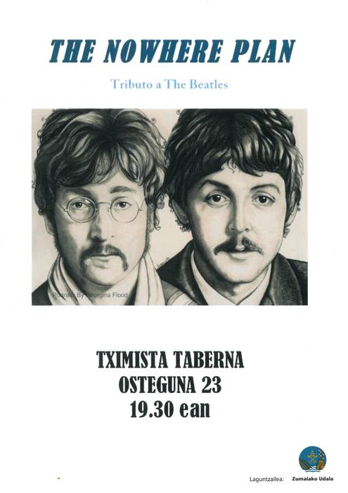 The Nowhere Plan bikoteak Beatlesen bertsioak joko ditu Tximista tabernan