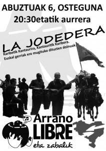 La jodedera taldeak kontzertua emango du bihar, Zarauzko Arrano kanpoan