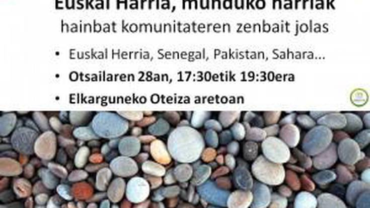Auzoko: "Euskal Harria, munduko harriak", hainbat komunitate, zenbait jolas