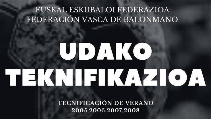 Euskal Eskubaloi Federazioaren udako teknifikazioak Zumaian egingo dira
