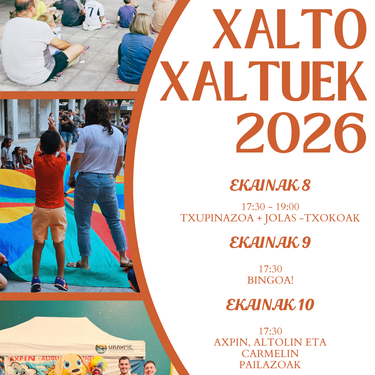 Xalto Xaltuek: txupinazoa eta jolasak
